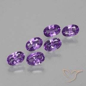2.44 ct natürliche Mittelrosa Violett Amethyst-Edelsteine, Oval, VVS-VS