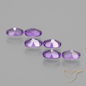 2.44 ct natürliche Mittelrosa Violett Amethyst-Edelsteine, Oval, VVS-VS