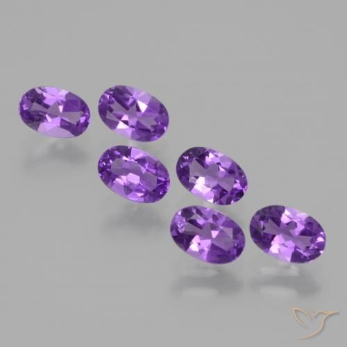 2.55ctw Natürlicher Intensives Violett Amethyst, Oval, VVS-VS