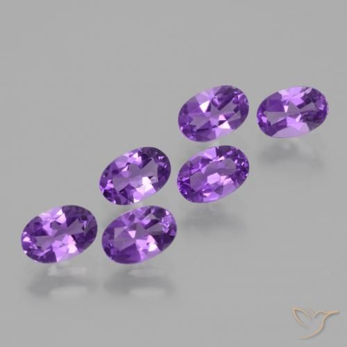 2.55 ct natürliche Intensives Violett Amethyst-Edelsteine, Oval, VVS-VS