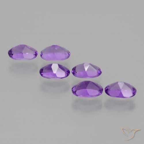 2.55 ct natürliche Intensives Violett Amethyst-Edelsteine, Oval, VVS-VS