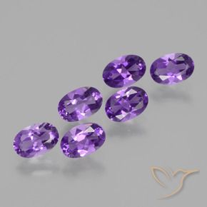 2.55 ct natürliche Mittelviolett Amethyst-Edelsteine, Oval, VVS-VS
