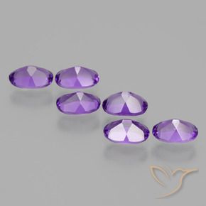 2.55 ct natürliche Mittelviolett Amethyst-Edelsteine, Oval, VVS-VS