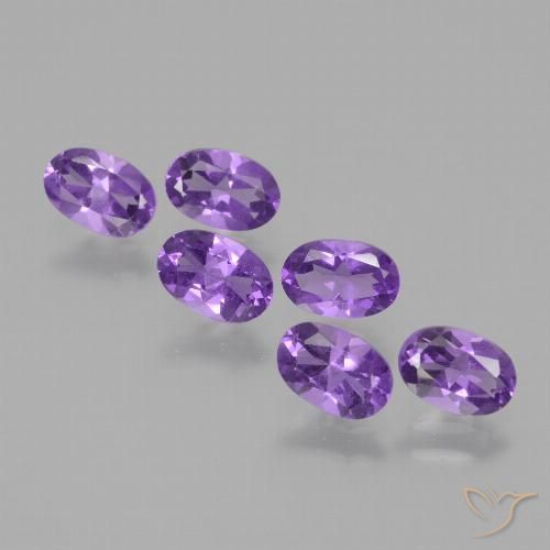 2.47ctw Natürlicher Mittelviolett Amethyst, Oval, VVS-VS