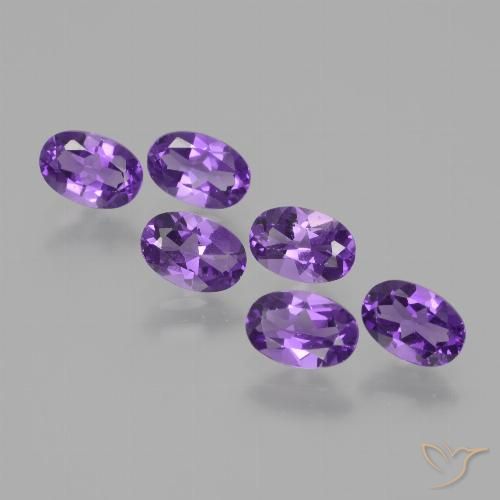 2.54ctw Natürlicher Mittelviolett Amethyst, Oval, VVS-VS