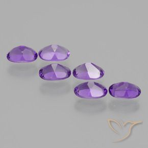 2.54 ct natürliche Mittelviolett Amethyst-Edelsteine, Oval, VVS-VS
