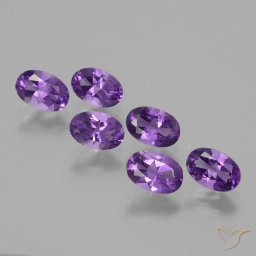 2.51ctw Natürlicher Mittelviolett Amethyst, Oval, VVS-VS