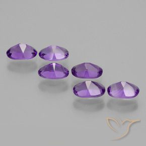 2.51 ct natürliche Mittelviolett Amethyst-Edelsteine, Oval, VVS-VS