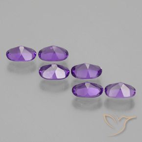 2.44 ct natürliche Mittelviolett Amethyst-Edelsteine, Oval, VVS-VS