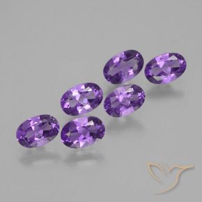 2.45 ct natürliche tiefviolett Amethyst-Edelsteine, Oval, VVS-VS