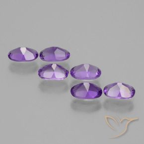 2.45 ct natürliche tiefviolett Amethyst-Edelsteine, Oval, VVS-VS