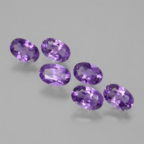 2.45 ct natürliche tiefviolett Amethyst-Edelsteine, Oval Schliff, VVS-VS