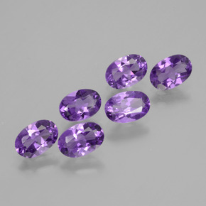 2.45 ct natürliche tiefviolett Amethyst-Edelsteine, Oval Schliff, VVS-VS