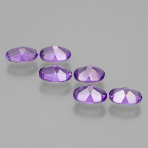 2.45 ct natürliche tiefviolett Amethyst-Edelsteine, Oval Schliff, VVS-VS