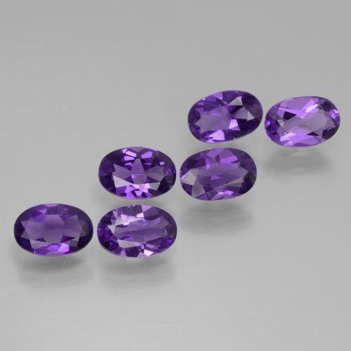 2,31 ct natürliche Mittelviolett Amethyst-Edelsteine, Oval Schliff, VVS-VS