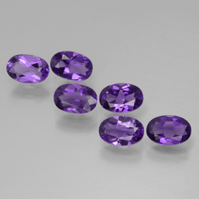 2,31 ct natürliche Mittelviolett Amethyst-Edelsteine, Oval Schliff, VVS-VS