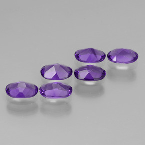 2,31 ct natürliche Mittelviolett Amethyst-Edelsteine, Oval Schliff, VVS-VS