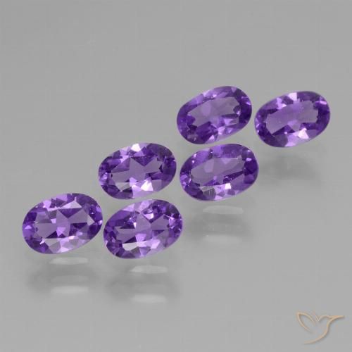 2.55ctw Natürlicher Mittelviolett Amethyst, Oval, VVS-VS