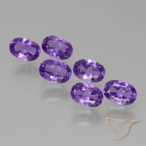 2.55 ct natürliche Mittelviolett Amethyst-Edelsteine, Oval, VVS-VS