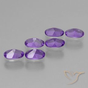 2.55 ct natürliche Mittelviolett Amethyst-Edelsteine, Oval, VVS-VS