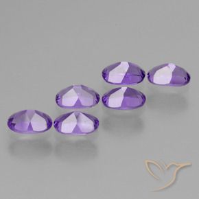 2.73 ct natürliche Mittelviolett Amethyst-Edelsteine, Oval, VVS-VS