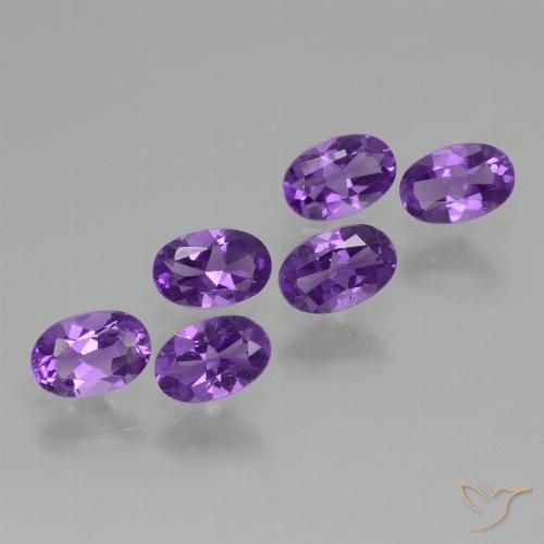 2.33ctw Natürlicher Mittelviolett Amethyst, Oval, VVS-VS