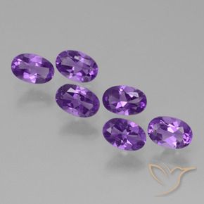 2.33 ct natürliche Mittelviolett Amethyst-Edelsteine, Oval, VVS-VS