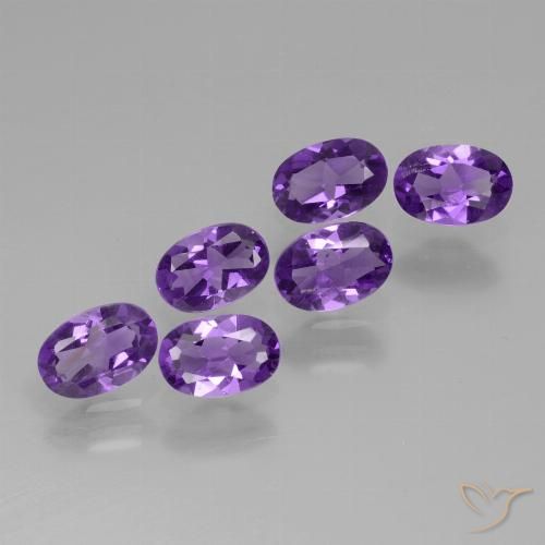 2.42ctw Natürlicher Mittelviolett Amethyst, Oval, VVS-VS