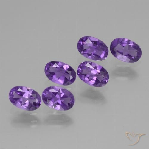 2.60ctw Natürlicher Mittelviolett Amethyst, Oval, VVS-VS
