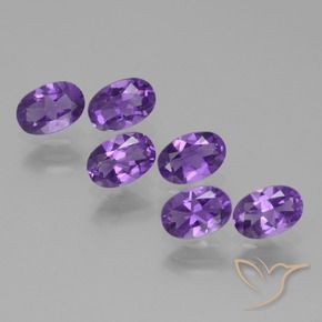 2.60 ct natürliche Mittelviolett Amethyst-Edelsteine, Oval, VVS-VS
