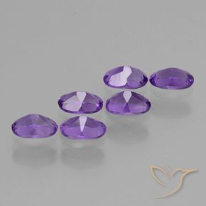 2.60 ct natürliche Mittelviolett Amethyst-Edelsteine, Oval, VVS-VS