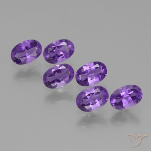 2.50ctw Natürlicher Mittelviolett Amethyst, Oval, VVS-VS