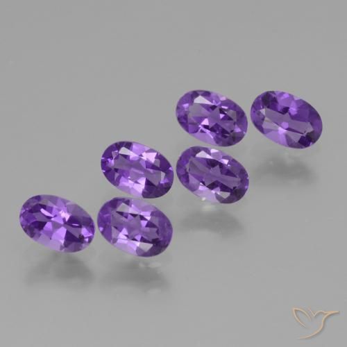 2.50 ct natürliche Mittelviolett Amethyst-Edelsteine, Oval, VVS-VS