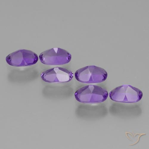 2.50 ct natürliche Mittelviolett Amethyst-Edelsteine, Oval, VVS-VS