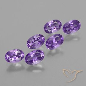 2.41 ct natürliche Mittelviolett Amethyst-Edelsteine, Oval, VVS-VS