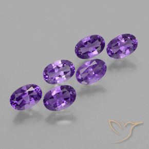 2,43 ct natürliche Mittelviolett Amethyst-Edelsteine, Oval Schliff, VVS-VS