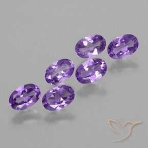 2.39 ct natürliche Mittelviolett Amethyst-Edelsteine, Oval, VVS-VS