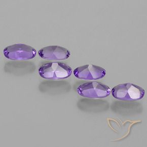 2.39 ct natürliche Mittelviolett Amethyst-Edelsteine, Oval, VVS-VS