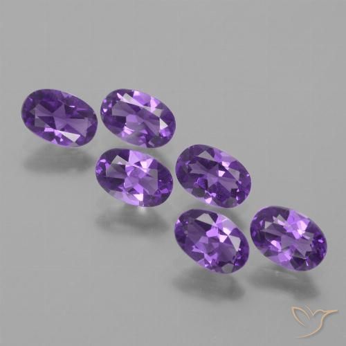 2.46ctw Natürlicher Mittelviolett Amethyst, Oval, VVS-VS