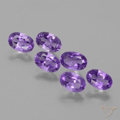 2.50ctw Natürlicher Mittelviolett Amethyst, Oval, VVS-VS