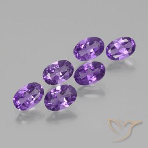 2.56 ct natürliche Intensives Violett Amethyst-Edelsteine, Oval, VVS-VS