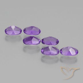2.56 ct natürliche Intensives Violett Amethyst-Edelsteine, Oval, VVS-VS