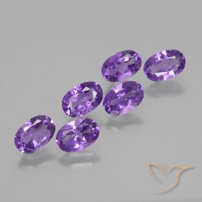 2.52 ct natürliche Intensives Violett Amethyst-Edelsteine, Oval, VVS-VS