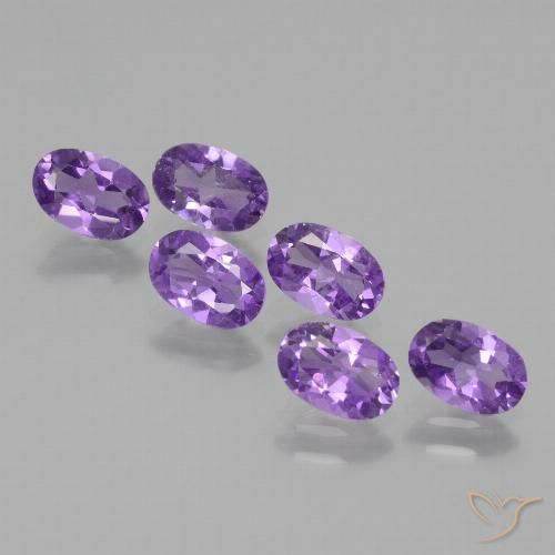 2.50ctw Natürlicher Lebhaftes Violett Amethyst, Oval, VVS-VS