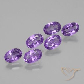 2.50 ct natürliche Lebhaftes Violett Amethyst-Edelsteine, Oval, VVS-VS