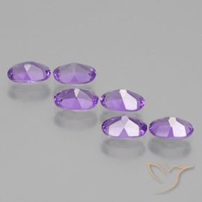 2.50 ct natürliche Lebhaftes Violett Amethyst-Edelsteine, Oval, VVS-VS