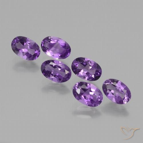 2.54ctw Natürlicher Mittelviolett Amethyst, Oval, VVS-VS