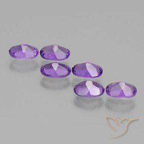 2.48 ct natürliche Mittelviolett Amethyst-Edelsteine, Oval, VVS-VS