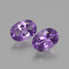 1.33 ct natürliche Violet Amethyst-Edelsteine, Oval Schliff, VVS-VS
