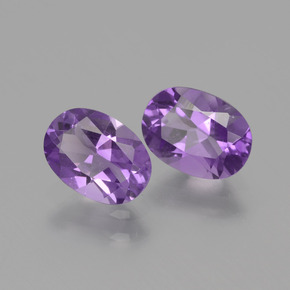 1.33 ct natürliche Violet Amethyst-Edelsteine, Oval Schliff, VVS-VS